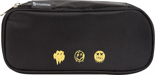 Изображение товара Пенал Schoolformat Смайл / ПП-СМ (черный)