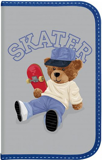 Изображение товара Пенал Schoolformat Крутой мишка / ПКБ-КРМ (серый)