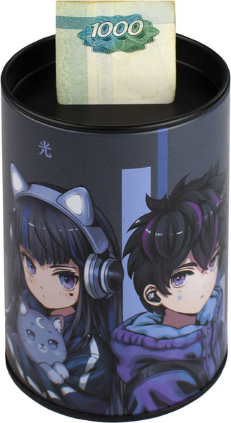 Изображение товара Копилка Феникс+ Кибер аниме / 69371 (серый)