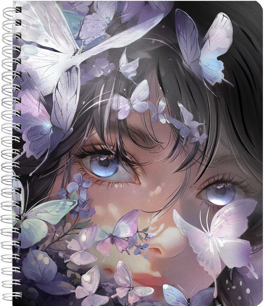 Изображение товара Тетрадь Феникс+ Copybook. Девушка с бабочками / 68517