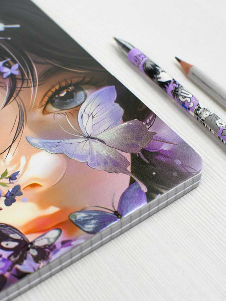 Изображение товара Тетрадь Феникс+ Copybook. Девушка с бабочками / 68517