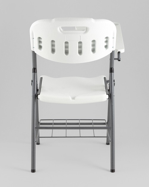 Изображение товара Стул складной Stool Group Банкетный со столиком и полкой D25X-SH (белый)