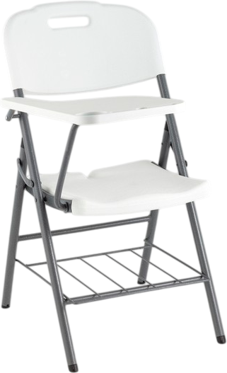 Изображение товара Стул складной Stool Group Банкетный со столиком и полкой D25X-SH (белый)