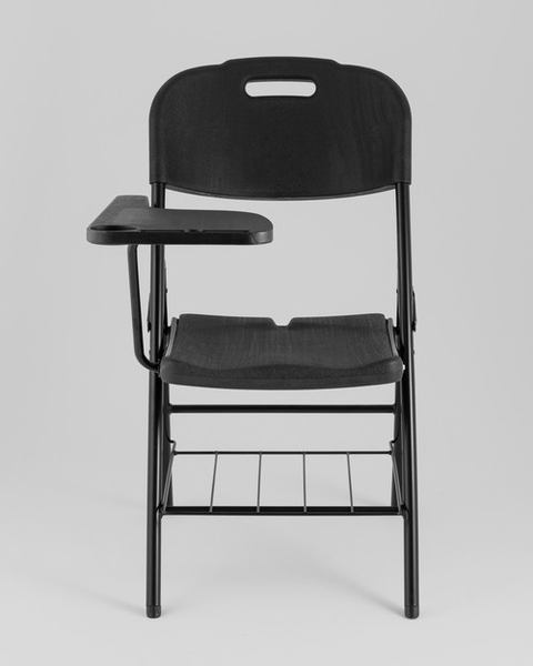 Изображение товара Стул складной Stool Group Банкетный со столиком и полкой D25X-SH (черный)