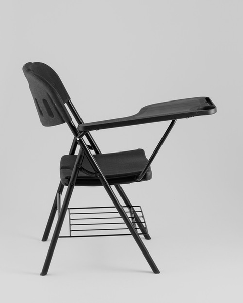 Изображение товара Стул складной Stool Group Банкетный со столиком и полкой D25X-SH (черный)