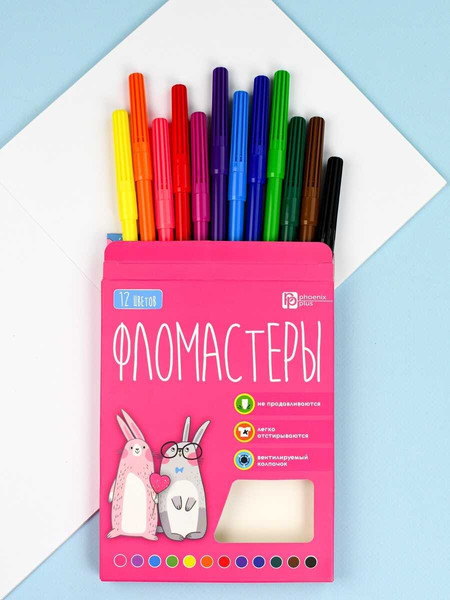 Изображение товара Фломастеры Феникс+ 70171 (12цв)