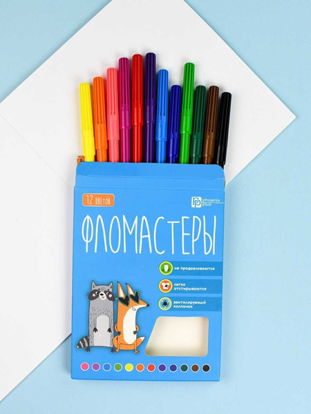 Изображение товара Фломастеры Феникс+ 70170 (12цв)