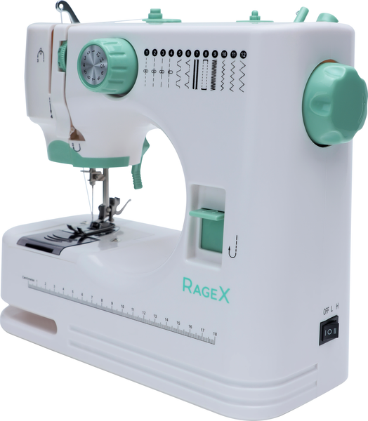 Изображение товара Швейная машина RAGEX R1103-100 (белый/зеленый)