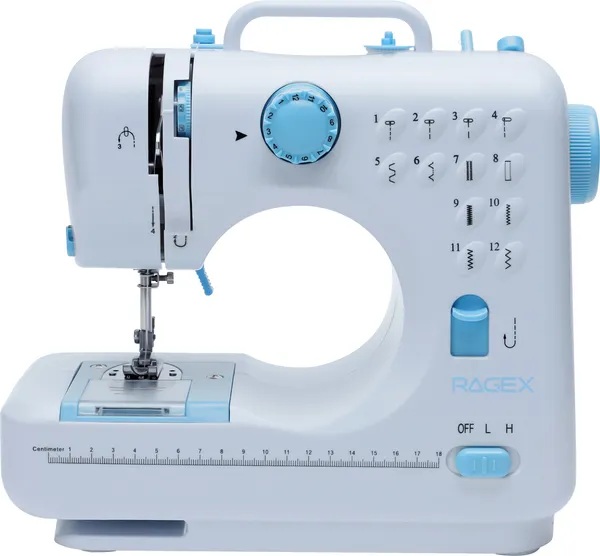 Швейная машина RAGEX R1102-100 (белый/голубой)