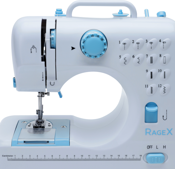 Изображение товара Швейная машина RAGEX R1102-100 (белый/голубой)