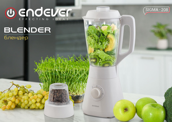 Изображение товара Блендер стационарный Endever Sigma-208 (белый)