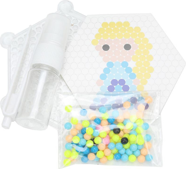 Изображение товара Развивающая игра MultiArt Аквамозаика 100 бусин снежная принцесса / AB-100FR