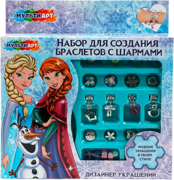 Изображение товара Набор для создания украшений MultiArt Снежная принцесса / BRACEL-125633