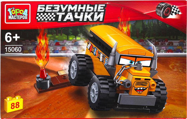 Изображение товара Конструктор Город мастеров Безумные тачки / 15060-ZH (88эл)