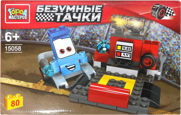 Изображение товара Конструктор Город мастеров Безумные тачки / 15058-ZH (80эл)
