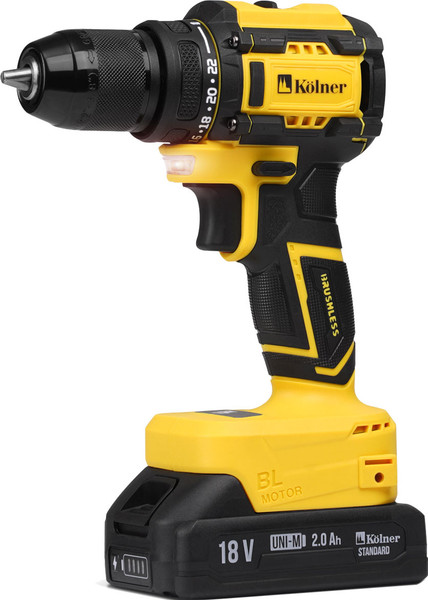 Изображение товара Аккумуляторная дрель-шуруповерт Kolner KDD 18BL-1K