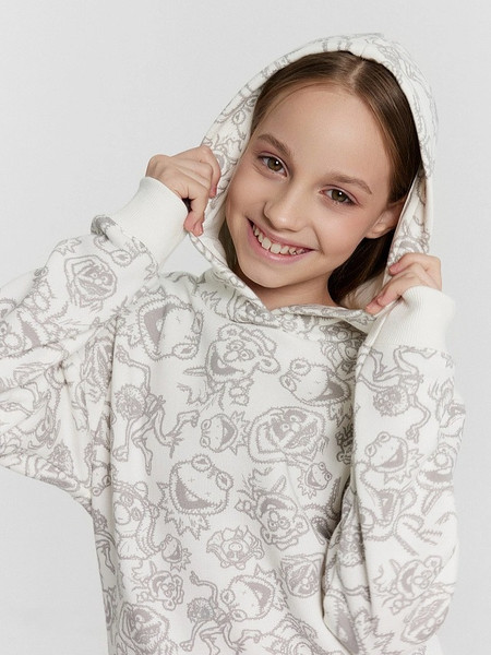 Изображение товара Худи детское Mark Formelle 127837 (р.110-56, персонажи на светло-молочном)