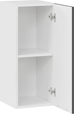 Изображение товара Шкаф навесной для кухни ТриЯ Гренада 1В3 (белый/холст вулкан)