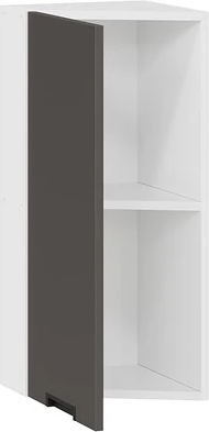 Изображение товара Шкаф навесной для кухни ТриЯ Гренада 1В3Т (белый/холст вулкан)