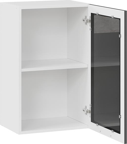 Изображение товара Шкаф навесной для кухни ТриЯ Гренада 1В45С (белый/холст вулкан)