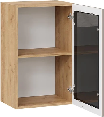 Изображение товара Шкаф навесной для кухни ТриЯ Гренада 1В45С (дуб крафт золотой/холст латте)