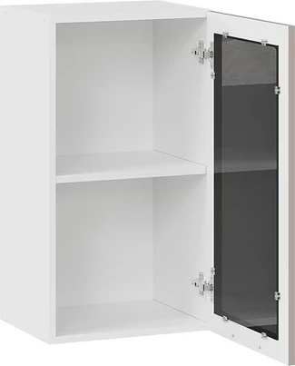 Изображение товара Шкаф навесной для кухни ТриЯ Гренада 1В4С (белый/холст латте)