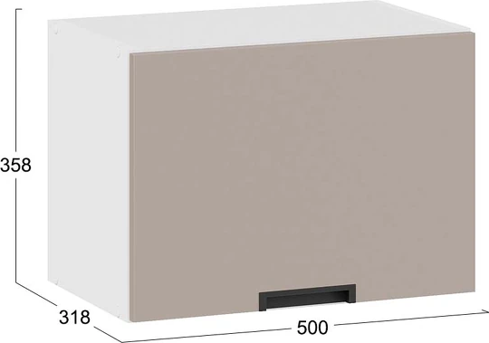 Изображение товара Шкаф навесной для кухни ТриЯ Гренада 1В5Г (белый/холст латте)