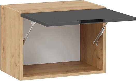 Изображение товара Шкаф навесной для кухни ТриЯ Гренада 1В5Г (дуб крафт золотой/холст вулкан)