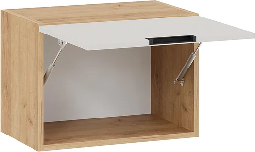 Изображение товара Шкаф навесной для кухни ТриЯ Гренада 1В5Г (дуб крафт золотой/холст мокко)