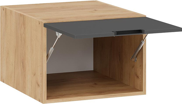 Изображение товара Шкаф навесной для кухни ТриЯ Гренада 1В5ГП (дуб крафт золотой/холст вулкан)