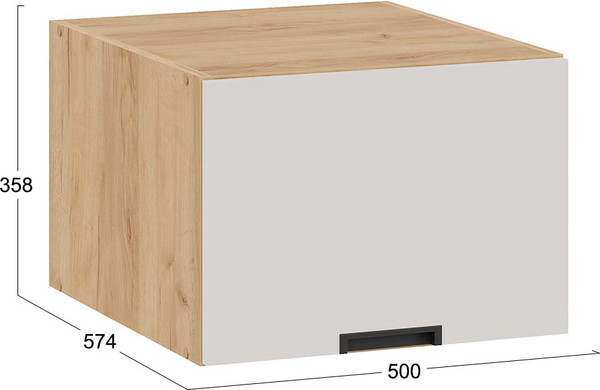 Изображение товара Шкаф навесной для кухни ТриЯ Гренада 1В5ГП (дуб крафт золотой/холст мокко)