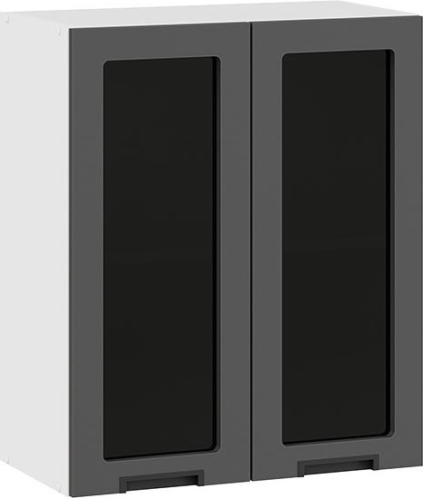 Изображение товара Шкаф навесной для кухни ТриЯ Гренада 1В6С (белый/холст вулкан)