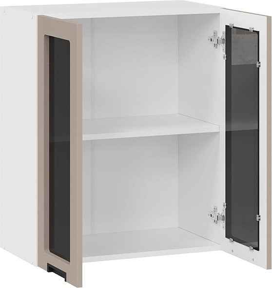 Изображение товара Шкаф навесной для кухни ТриЯ Гренада 1В6С (белый/холст латте)