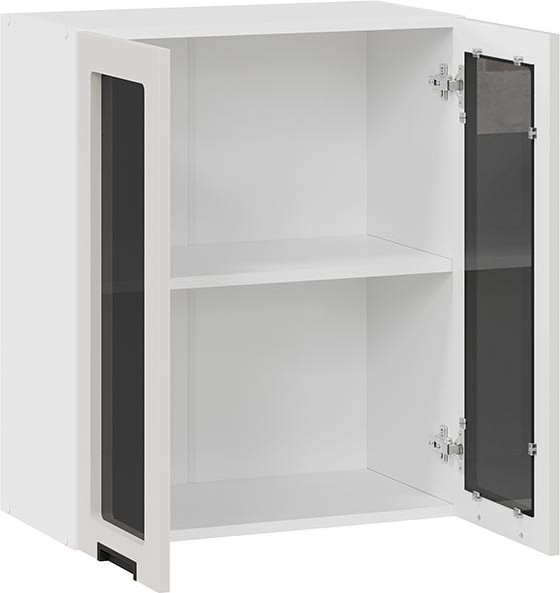 Изображение товара Шкаф навесной для кухни ТриЯ Гренада 1В6С (белый/холст мокко)