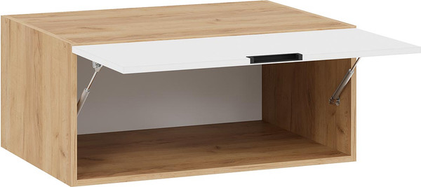 Изображение товара Шкаф навесной для кухни ТриЯ Гренада 1В8ГП (дуб крафт золотой/холст белый)