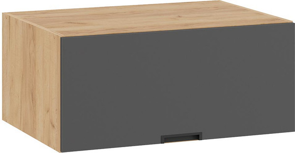 Изображение товара Шкаф навесной для кухни ТриЯ Гренада 1В8ГП (дуб крафт золотой/холст вулкан)