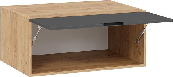 Изображение товара Шкаф навесной для кухни ТриЯ Гренада 1В8ГП (дуб крафт золотой/холст вулкан)