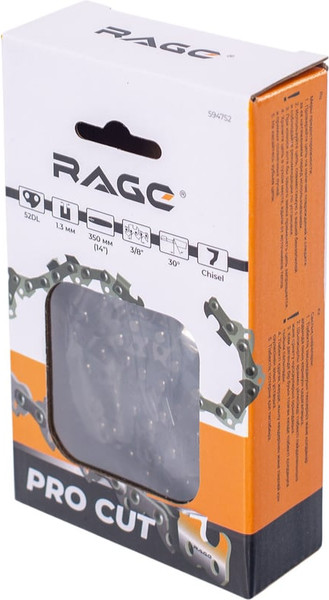 Изображение товара Цепь для пилы Vira Rage PRO Cut 52 зв 350мм 3/8 1.3 L52-3/8-1.3 / 594752