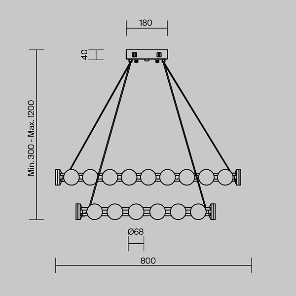 Изображение товара Люстра Freya Collar FR6180PL-L70B