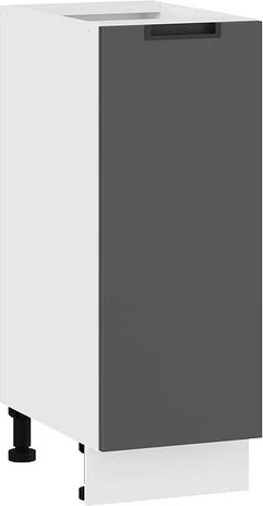 Изображение товара Шкаф-стол кухонный ТриЯ Гренада 1Н3 (белый/холст вулкан)