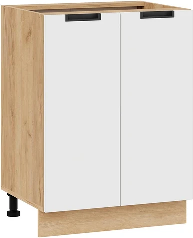 Изображение товара Шкаф-стол кухонный ТриЯ Гренада 1Н6 (дуб крафт золотой/холст белый)