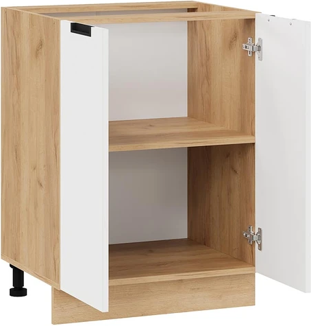 Изображение товара Шкаф-стол кухонный ТриЯ Гренада 1Н6 (дуб крафт золотой/холст белый)