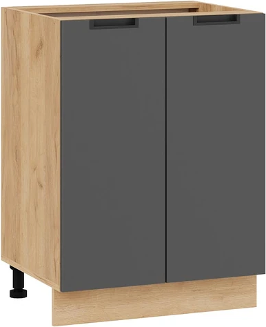 Изображение товара Шкаф-стол кухонный ТриЯ Гренада 1Н6 (дуб крафт золотой/холст вулкан)