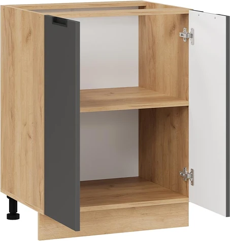 Изображение товара Шкаф-стол кухонный ТриЯ Гренада 1Н6 (дуб крафт золотой/холст вулкан)