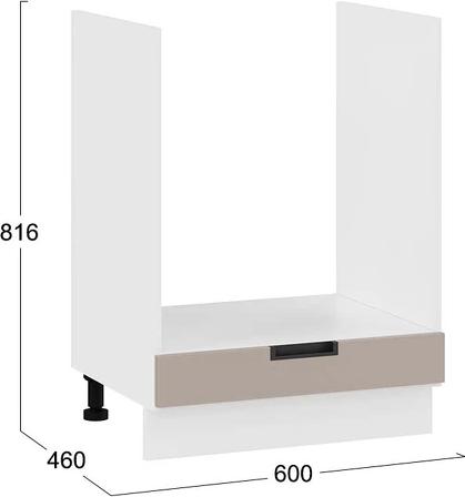 Изображение товара Шкаф под духовку ТриЯ Гренада 1Н6Б (белый/холст латте)