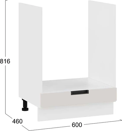 Изображение товара Шкаф под духовку ТриЯ Гренада 1Н6Б (белый/холст мокко)