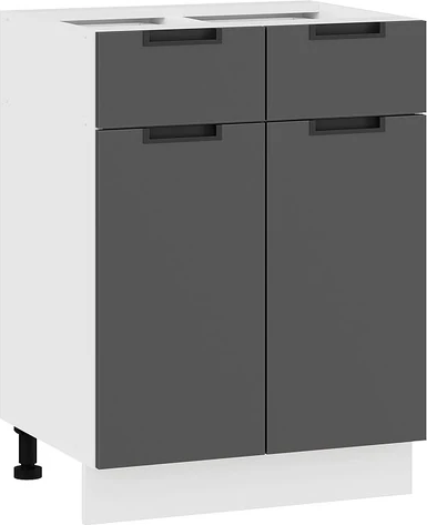 Изображение товара Шкаф-стол кухонный ТриЯ Гренада 1Н6Я1 (белый/холст вулкан)