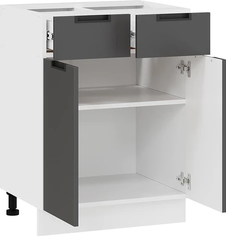 Изображение товара Шкаф-стол кухонный ТриЯ Гренада 1Н6Я1 (белый/холст вулкан)