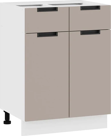 Изображение товара Шкаф-стол кухонный ТриЯ Гренада 1Н6Я1 (белый/холст латте)
