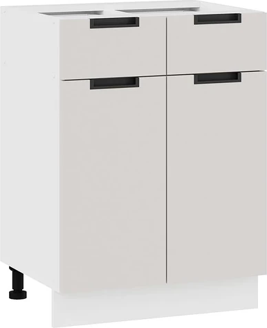 Изображение товара Шкаф-стол кухонный ТриЯ Гренада 1Н6Я1 (белый/холст мокко)